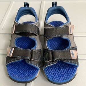 Boys black and blue Pediped sandals size 25